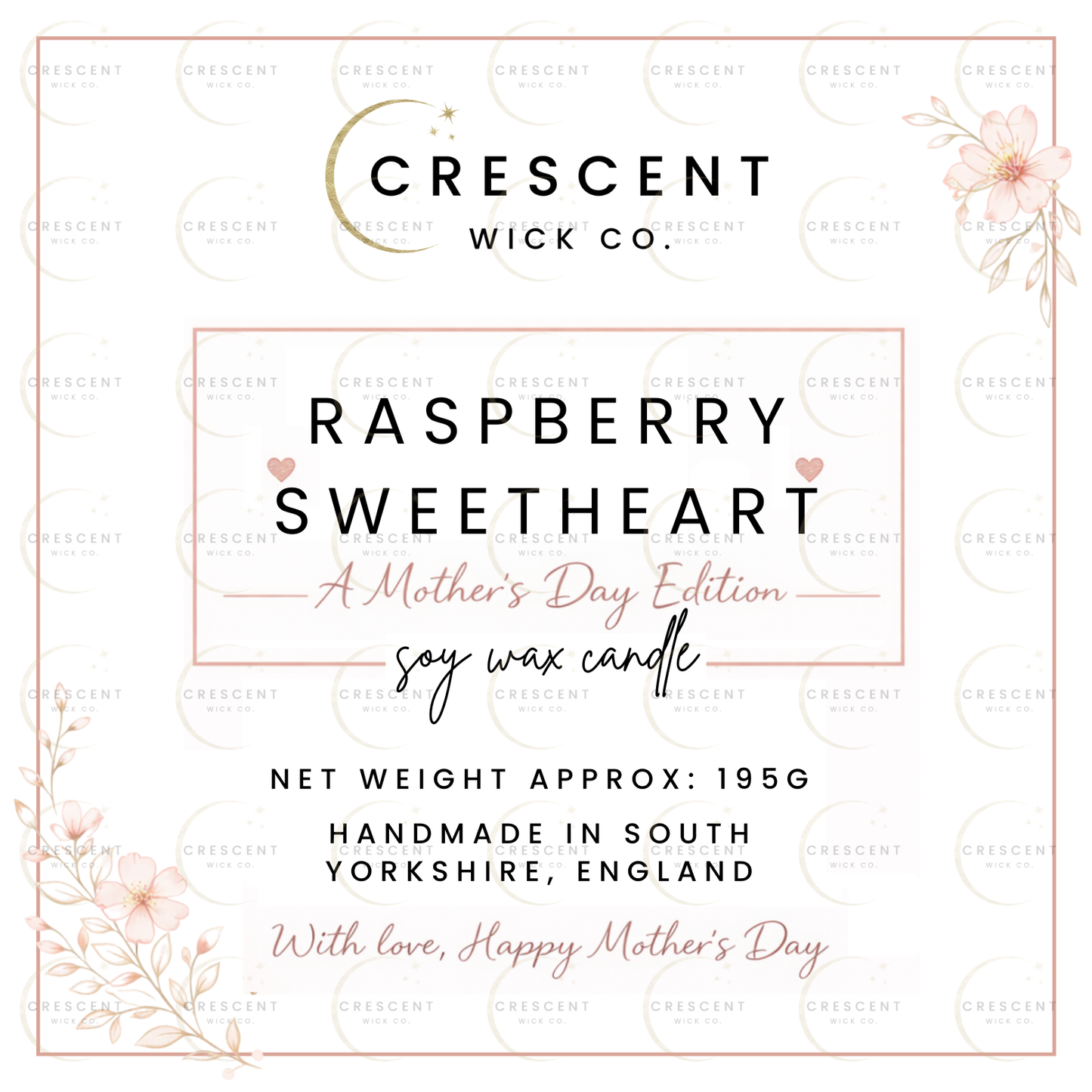 Raspberry Sweetheart Candle - 30cl